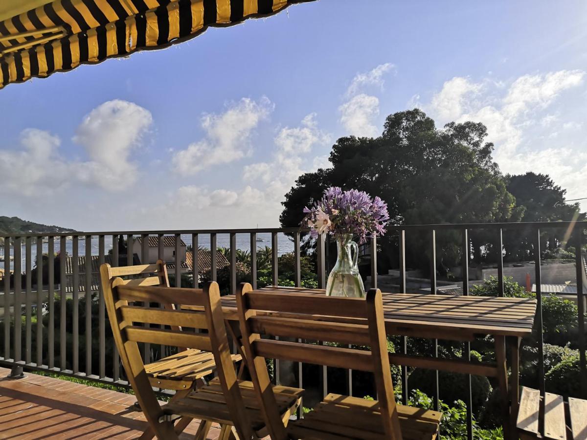 Appartement Cosy Vue Mer A 50 M De La Plage - Refait A Neuf Et Climatise Le Pradet Luaran gambar